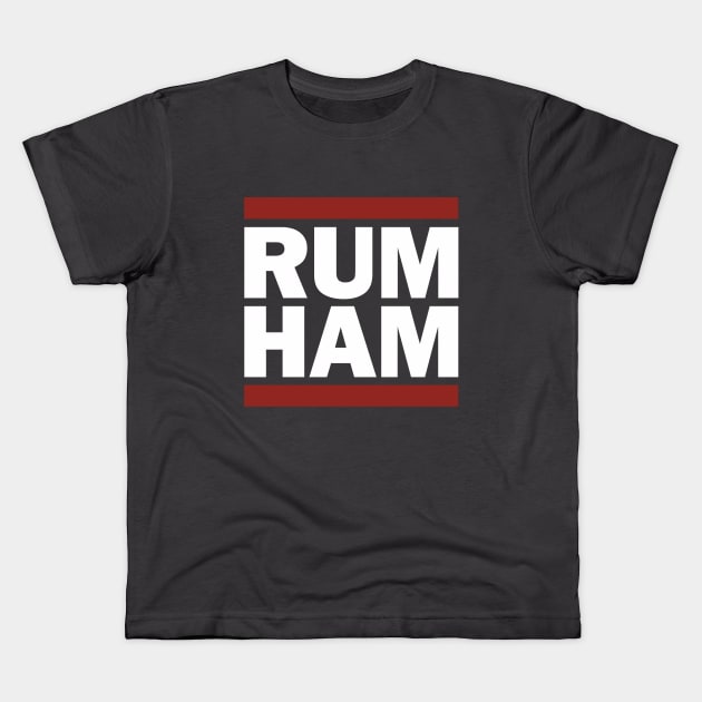 RUM HAM Kids T-Shirt by Aries Custom Graphics